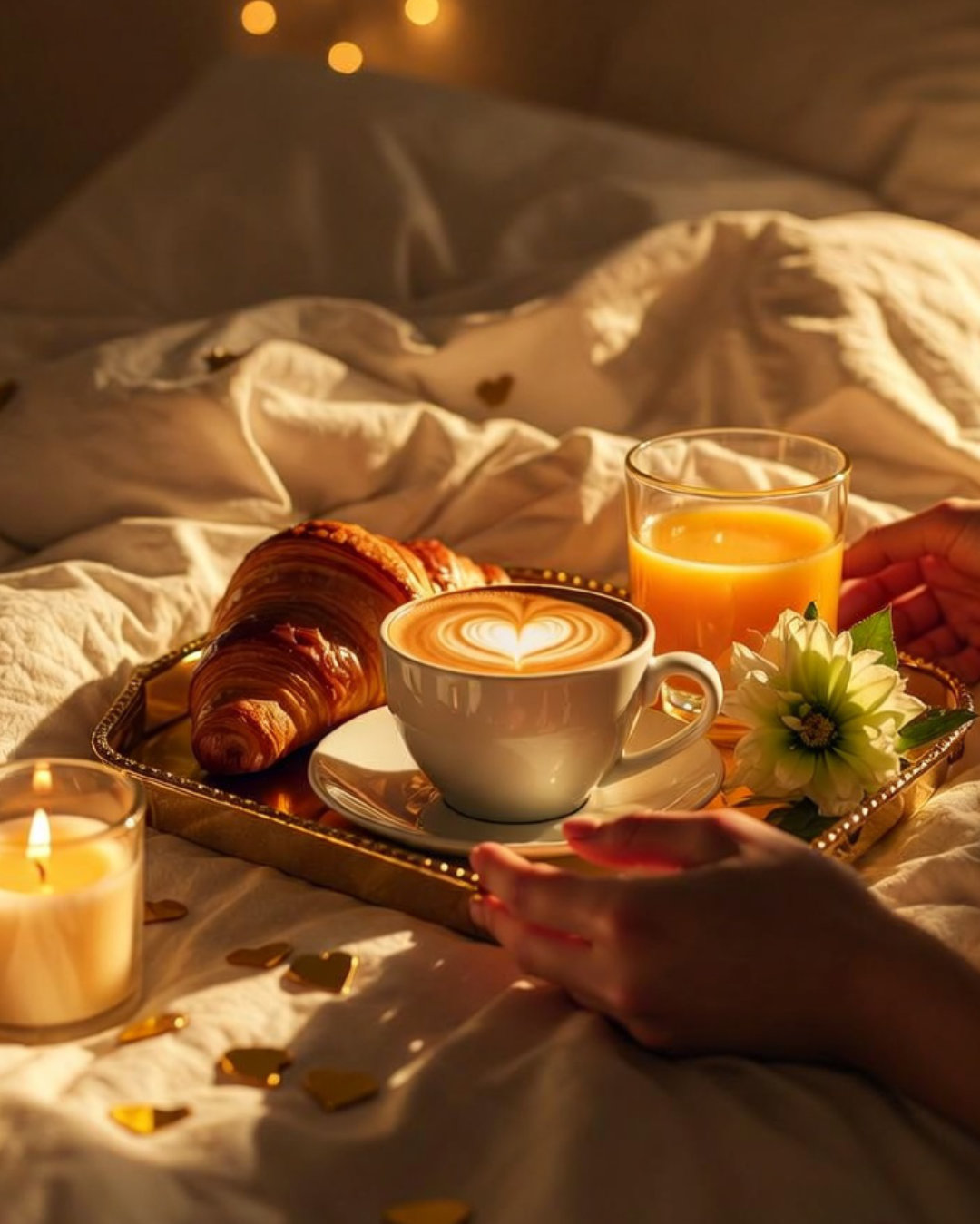 datenight frühstück im Bett